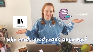 alternatives to goodreads | the storygraph + book sloth