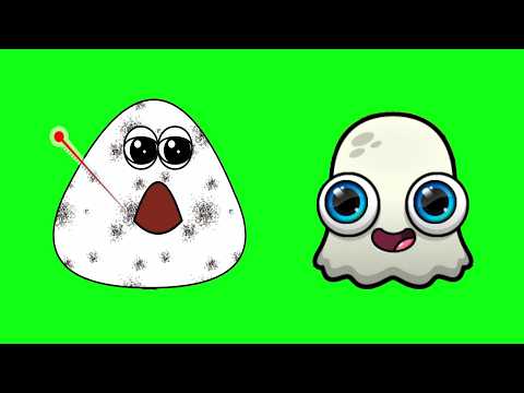 POU vs MOY 7 - Pou y moy de colores. Pou & Moy juegan juntos.