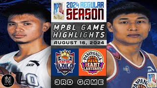 MPBL HIGHLIGHTS: ILOILO UNITED ROYALS VS PAMPANGA GIANT LANTERNS (AUGUST 16, 2024)