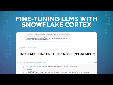 Using Cortex Fine-Tuning To Achieve Serverless Customization And Management Of LLMs Inside Snowflake