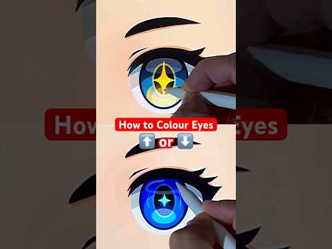 How to COLOUR Anime Eyes Easy with Procreate #howtodraw #digitalart #drawing