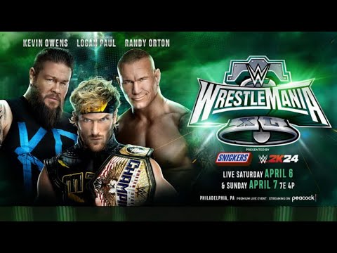 WrestleMania 40 - Logan Paul vs Kevin Owens vs Randy Orton | United States Championship | (Gameplay)