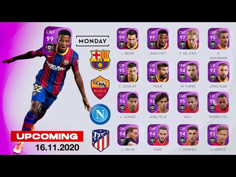 NOV’ 16 MONDAY: ALL 4🔥 CONFIRMED CLUB SELECTIONS PES 2021