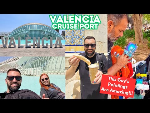 Visiting Valencia, Spain By Cruise Ship - American Candy, Finger Painting & 1 Pedal Boat Argument