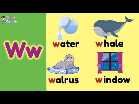 The Letter Ww | Letter Ww and its Sound | Objects Beginning with the Letter Ww