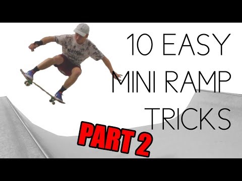 10 Easy Mini Ramp Tricks PART 2 ft. Skateboard Bruh