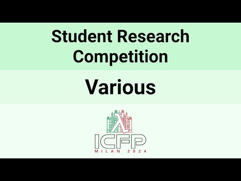 [ICFP24] Student Research Competition