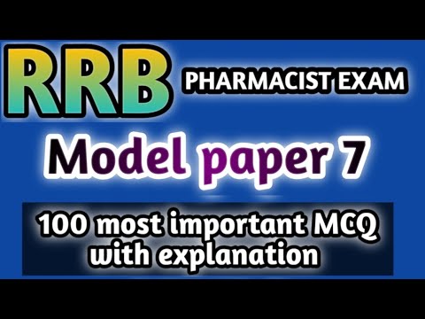 model paper 7#rrb pharmacist exam#mhsrb pharmacist exam#jssc#dsssb#osssc#hssc#zp#esic#cghs