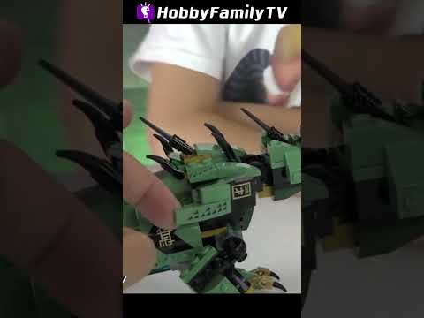 Green Ninja Mech Dragon Lego Set 70612 on HobbyFamilyTV