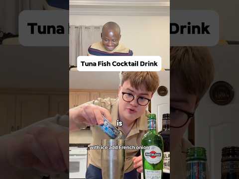 Tuna fish cocktail drink