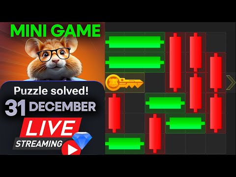 31 December Hamster Kombat Mini game Puzzle Solved  CRYPTO GAMEPLAY 🔴 | #hamstercombat  #minigames