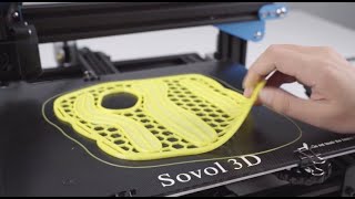 Sovol Yellow TPU Printing on Sovol SV01 Direct Drive 3D Printer,  Wrist Brace for Broken Hand