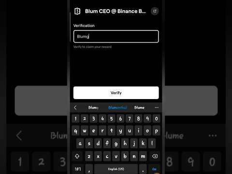 Blum Ceo @ binance blockchain video code blum |video code blum|ceo binance code|blum new update||