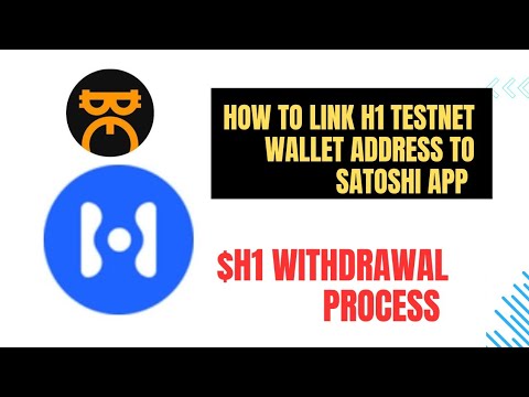 How to link H1 testnet wallet address to satoshi app |$H1 withdrawal  process|Satoshi &Haven1