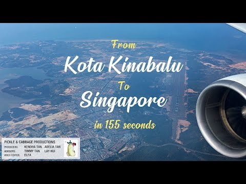 Flying from Kota Kinabalu to Singapore - adventures with AirAsia