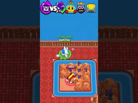 Hypercharge Jessie Turret vs Brawlers #brawlstars #shorts