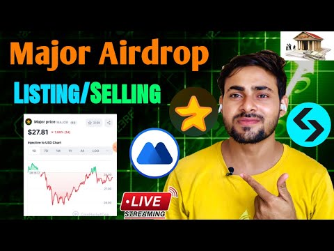 🔴$MAJOR Token Live Selling Withdrawal Listing | Crypto Wala Dost Live | Major Airdrop