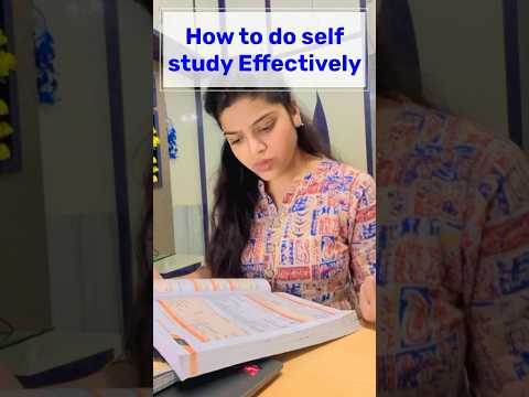 How to do Self Study Effectively 🎯#studymotivation #motivation #ca #cs #cma #upsc #neet #selfstudy