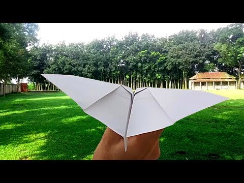 How to make a paper plane that fly like a bat || Bat paper airplane