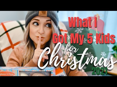 WHAT I GOT MY 5 KIDS FOR CHRISTMAS 2021 // Large Family Christmas Gifts // Intentional Gift Giving