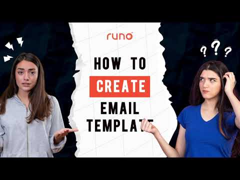 How to create Email templates | Web Version | Runo