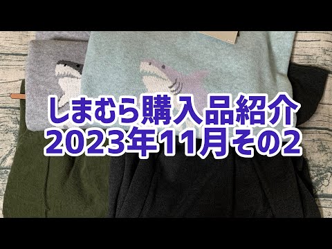 【しまむら購入品】サメ🦈柄ニットにスカート、パンツなど