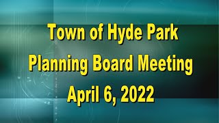 Hyde Park Planning Board 4-6-22