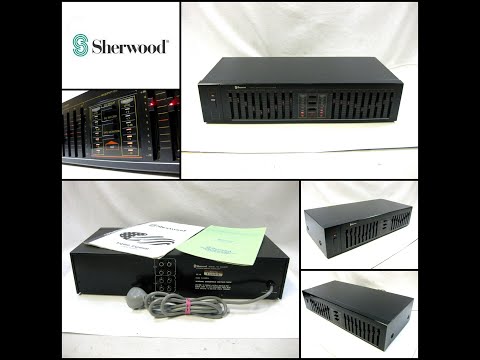 SHERWOOD EQ460B 9 Band Stereo Graphic Equalizer with User Manual