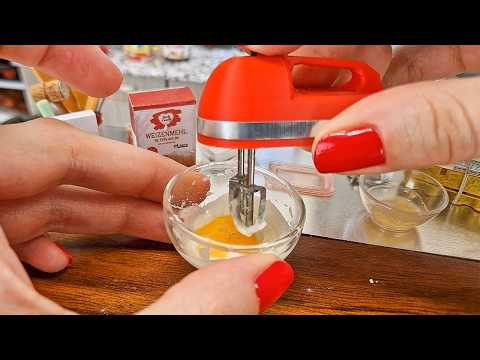 MINI Stamped cookies / real mini cooking / mini food / tiny kitchen / ASMR