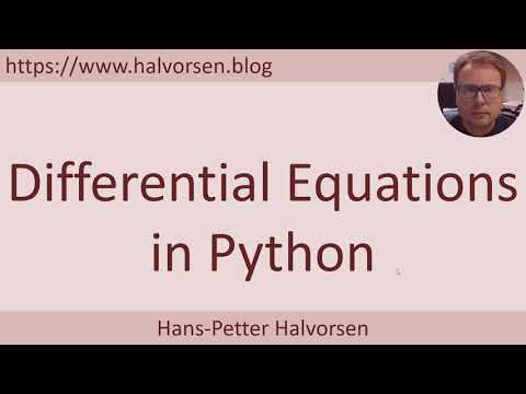 Differential Equations in Python