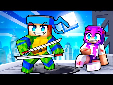 Playing Minecraft As A PROTECTIVE NINJA TURTLE!