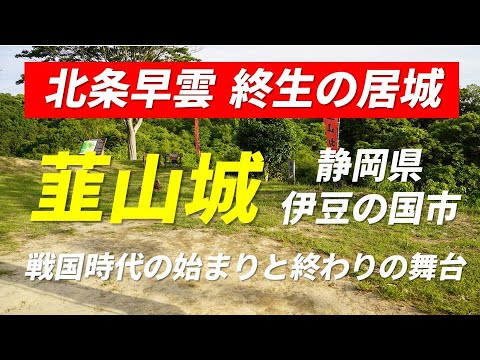 韮山城 北条早雲 終生の居城 戦国時代の始まりと終わりの舞台 静岡県伊豆の国市 龍城山 豊臣秀吉 小田原攻め 韮山高校