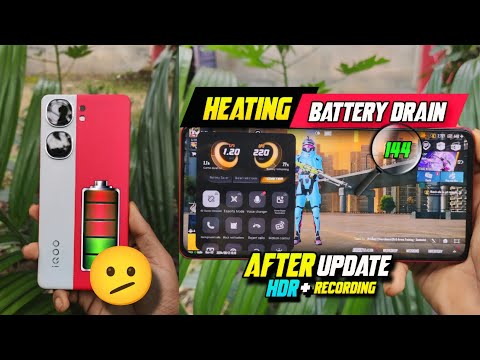 IQOO NEO 9 PRO HDR + 90 FPS Battery drain & heating test | Neo 9 pro After update gaming test 😯