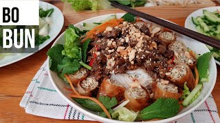 โบบุ้น​ อาหาร​เวียดนาม (Bò bún​ ) -​ ໂບບຸ້ນອາຫານຫວຽດນາມ - Bò bún au bœuf (FRA SUB)