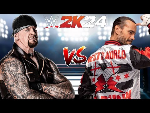 WWE 2K24 CM PUNK VS. THE UNDERTAKER NO HOLDS BARRED MATCH!