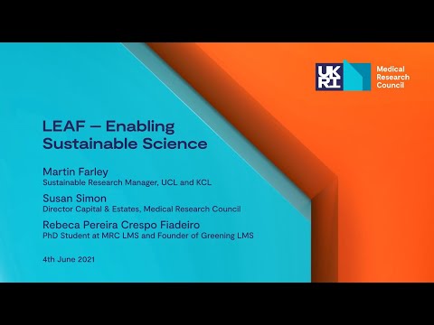 LEAF – Improving the environmental sustainability of science laboratories