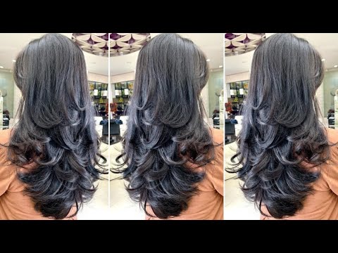 Easy & Quick Long Layers Haircut Women for Curly Hair | Layered Cutting Techniques