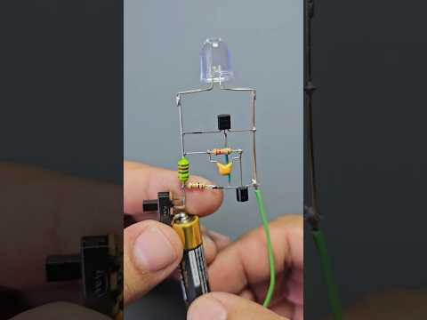 Modified Joule Thief ( New circuit ) Circuit made with a single coil #zaferyildiz