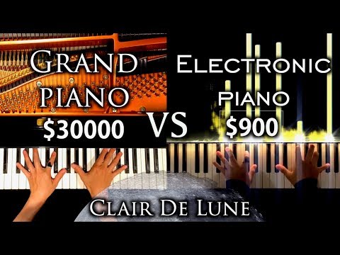 Which Do You Like Grand Piano or Electronic Piano? - Clair De Lune - Debussy - CANACANA