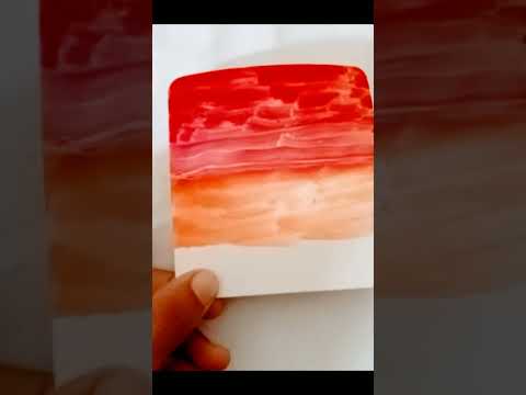 Easy painting drawing with water colour #art #painting