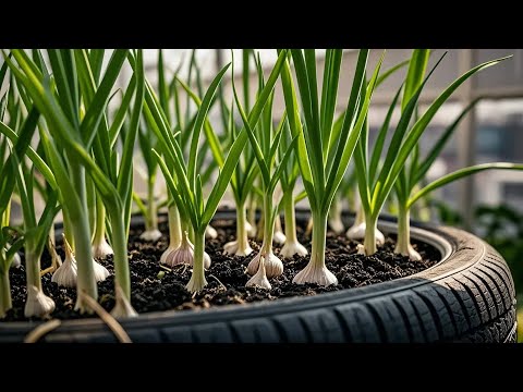 TIMELAPSE: Useful Tips & Tricks Propagating Growing Garlic on Balconies at Home for Beginners