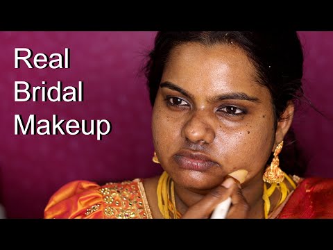 South Indian Bridal Makeup/ Dusky Skin Makeup Tutorial / Winter Bridal Makeup