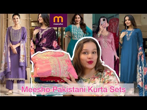 Meesho Pakistani Style kurta Set|Meesho Wedding Suit |Meesho kurta Set Haul|Meesho Haul