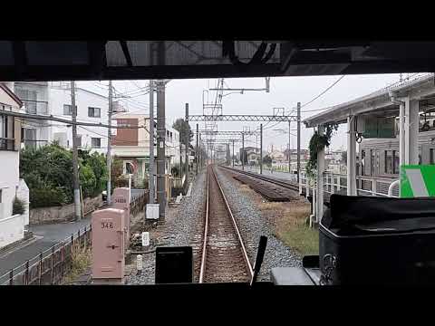 東武東上線　若葉駅から川越駅　前面車窓