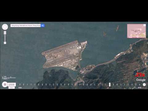 Hong Kong International Airport - 32 Year Time Lapse