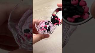 KUROMI PARFAIT KITでミニチュアパフェ作ってみた！ #craft #clay #kuromi #sanrio #blindbag #diy #miniature #shorts