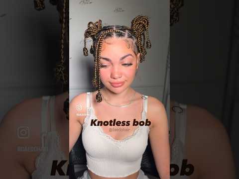 Full tutorial on yt❣️#knotlessbraids #hairstyles #braidstyles #naturalhair #knotless #bohemianbraids