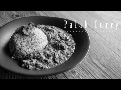 [No Music]  パラクカレー（ほうれん草のカレー）★ Palak Curry (Vegan)