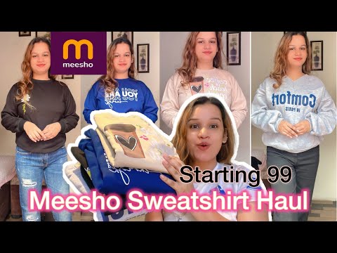 Meesho Winter Wear Haul Meesho|Sweatshirt Haul|Sweatshirt and Cardigan|Trendy Sweatshirt Haul