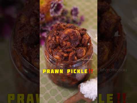 Instant Prawn Pickle Recipe 😍 #bharathicooks #pickle